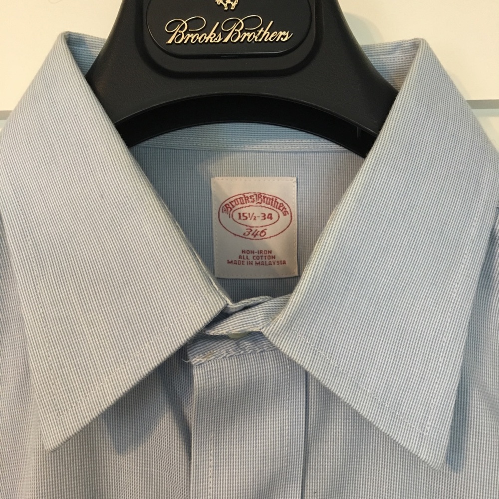 Brooks Brothers Non-Iron, Sz Medium, 15.5-34